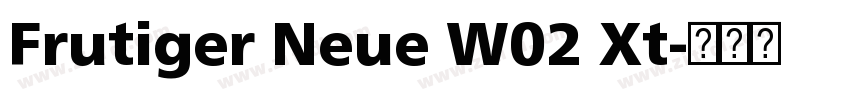 Frutiger Neue W02 Xt字体转换